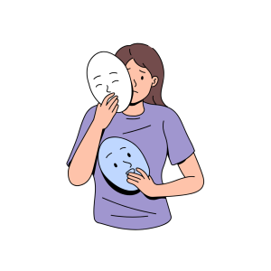 A masking autistic or nonbinary person